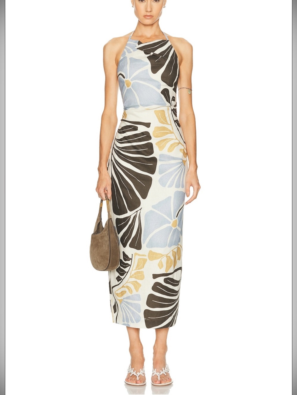 SIR. Lola Pleated Midi Dress NWT